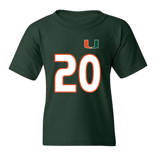 Miami - NCAA Women's Soccer : Grace Mensah - Replica Shersey Youth T-Shirt-0