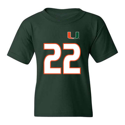 Miami - NCAA Women's Soccer : Sara Groseibl - Replica Shersey Youth T-Shirt-0