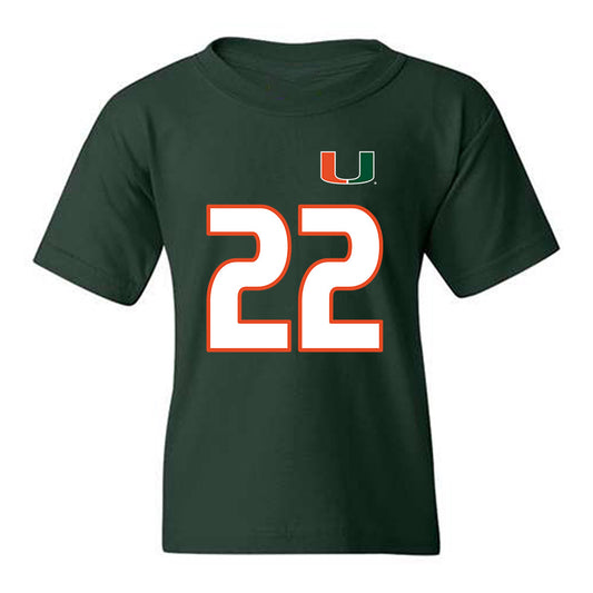 Miami - NCAA Women's Soccer : Sara Groseibl - Replica Shersey Youth T-Shirt-0