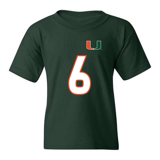Miami - NCAA Women's Soccer : Jaileah Mcpherson - Replica Shersey Youth T-Shirt-0