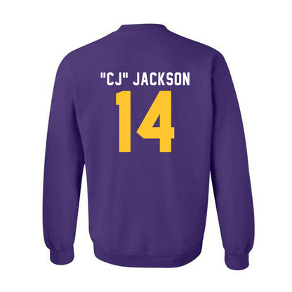 LSU - NCAA Football : Christopher "CJ" Jackson - Classic Shersey Crewneck Sweatshirt-1