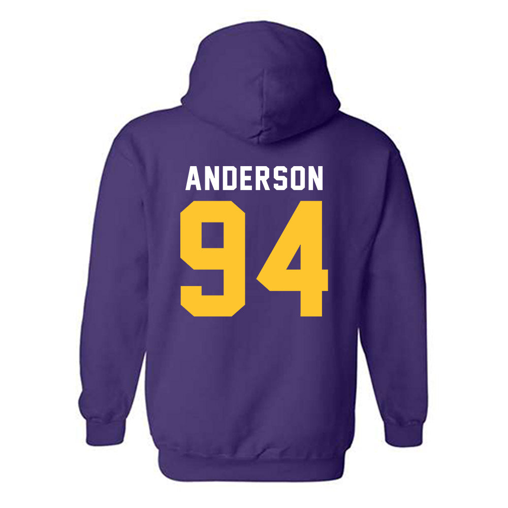 LSU - NCAA Football : Richard Anderson - Classic Shersey Hooded Sweatshirt-1