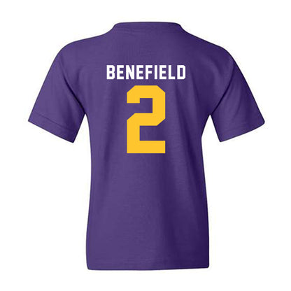 LSU - NCAA Football : Ty Benefield - Classic Shersey Youth T-Shirt-1