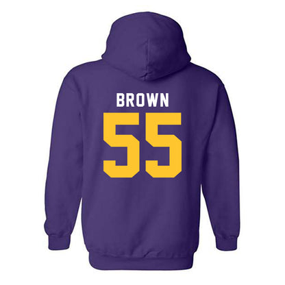 LSU - NCAA Football : Lamar Brown - Classic Shersey Hooded Sweatshirt-1