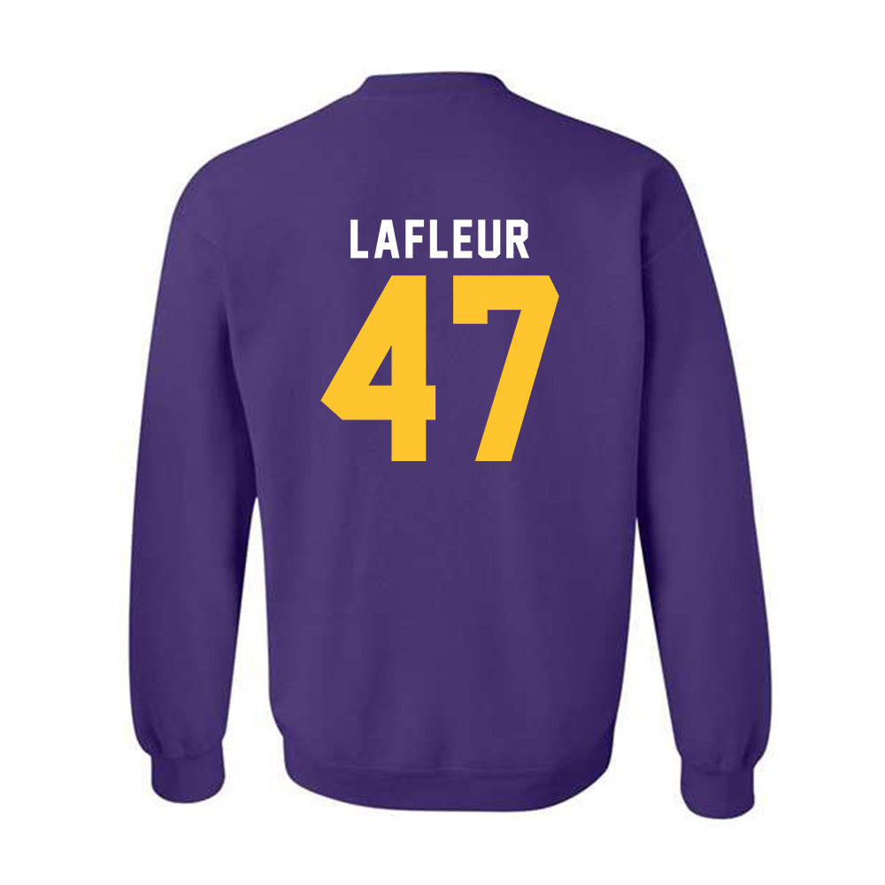 LSU - NCAA Football : JD LaFleur - Classic Shersey Crewneck Sweatshirt-1