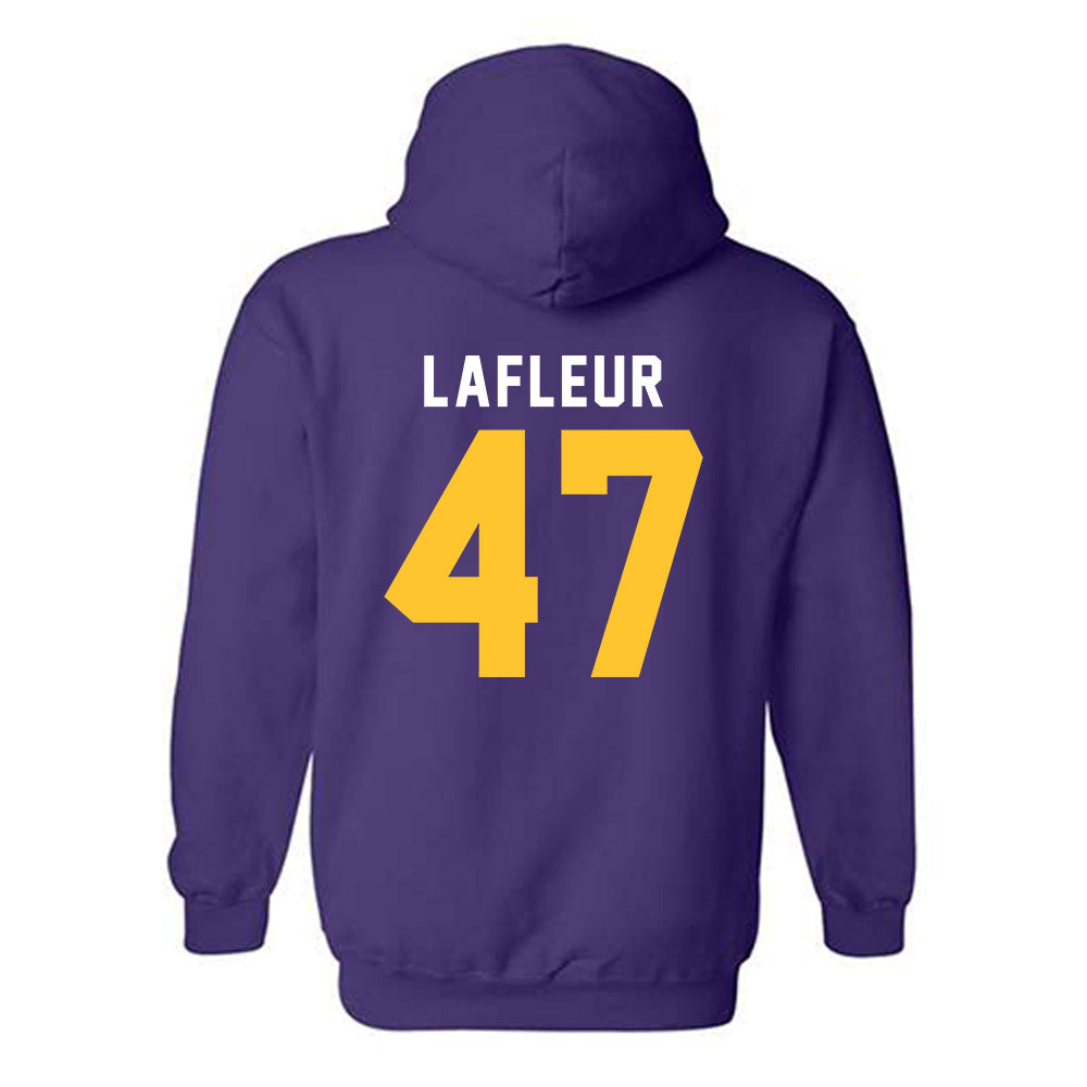 LSU - NCAA Football : JD LaFleur - Classic Shersey Hooded Sweatshirt-1