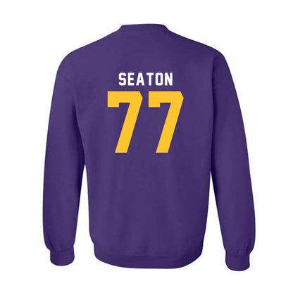 LSU - NCAA Football : Jordan Seaton - Classic Shersey Crewneck Sweatshirt-1