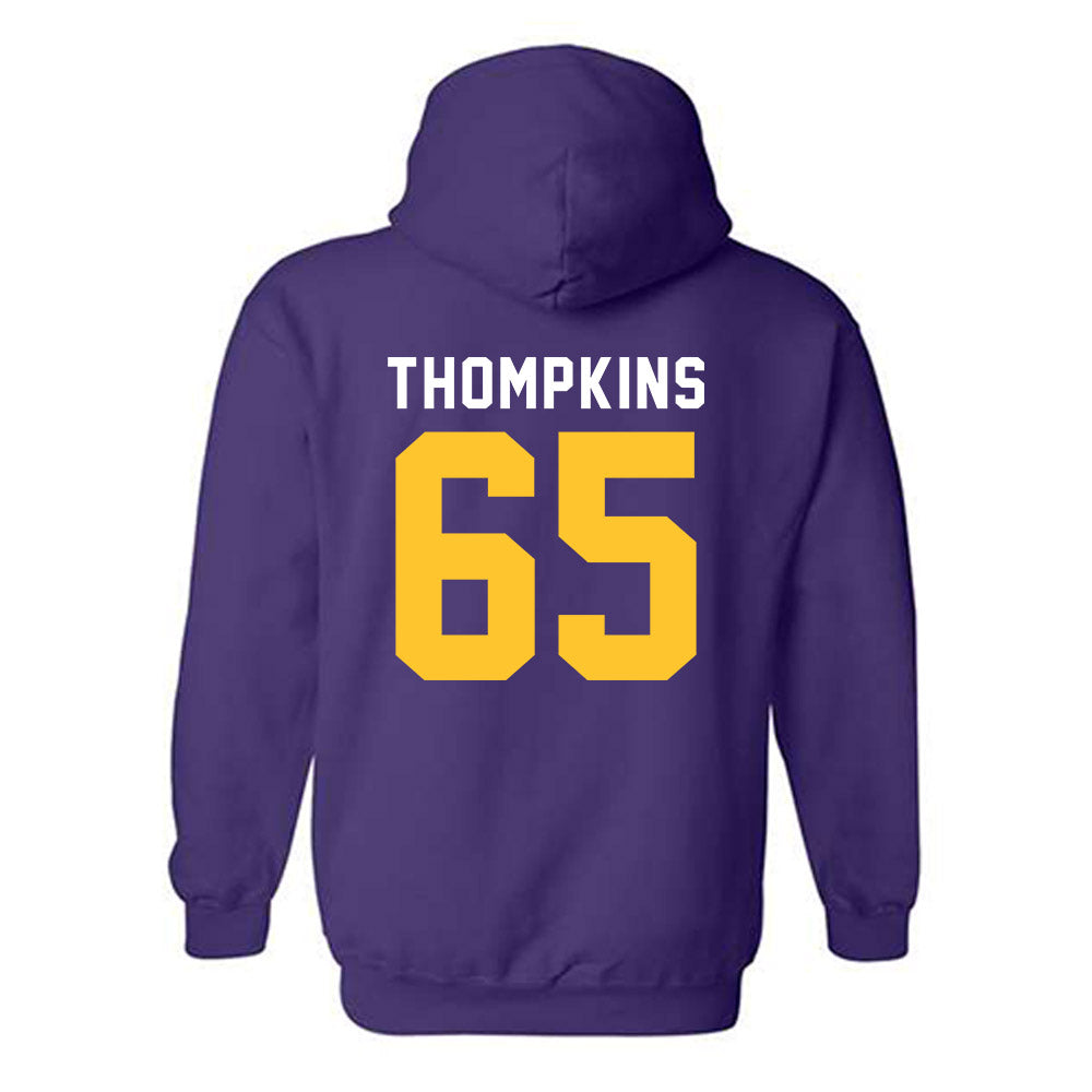 LSU - NCAA Football : Sean Thompkins - Classic Shersey Hooded Sweatshirt-1