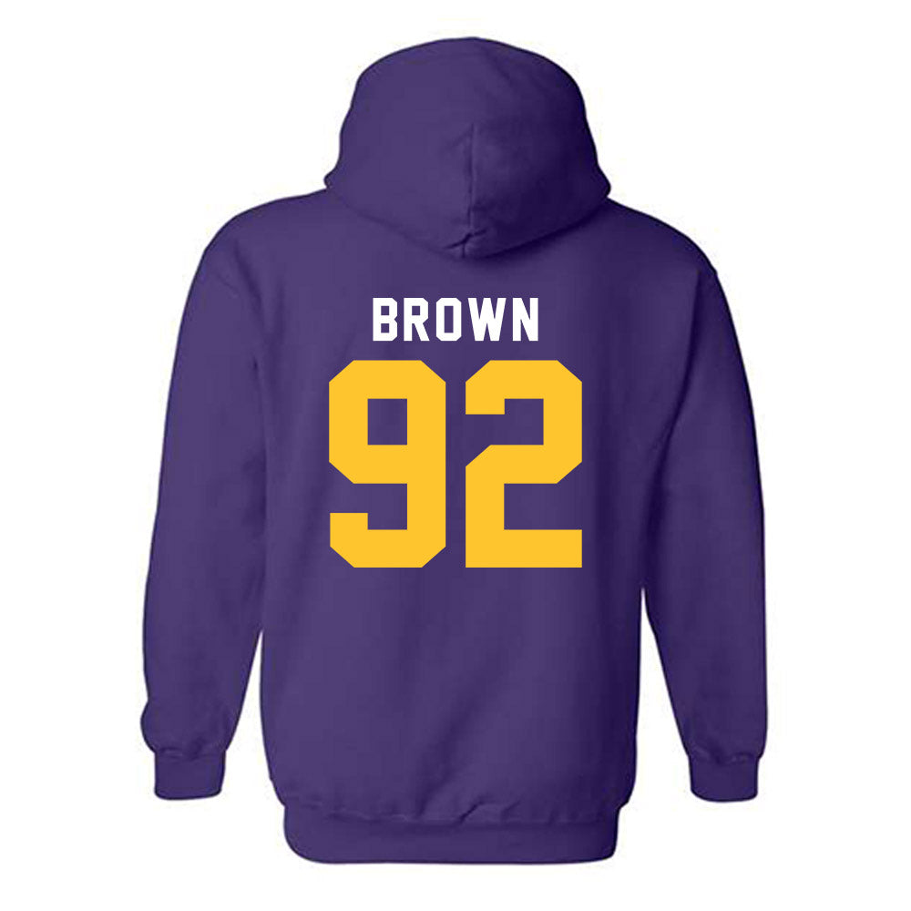 LSU - NCAA Football : Brandon Brown - Classic Shersey Hooded Sweatshirt-1