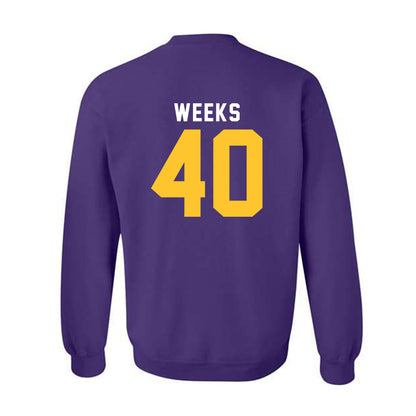 LSU - NCAA Football : Whit Weeks - Classic Shersey Crewneck Sweatshirt-1