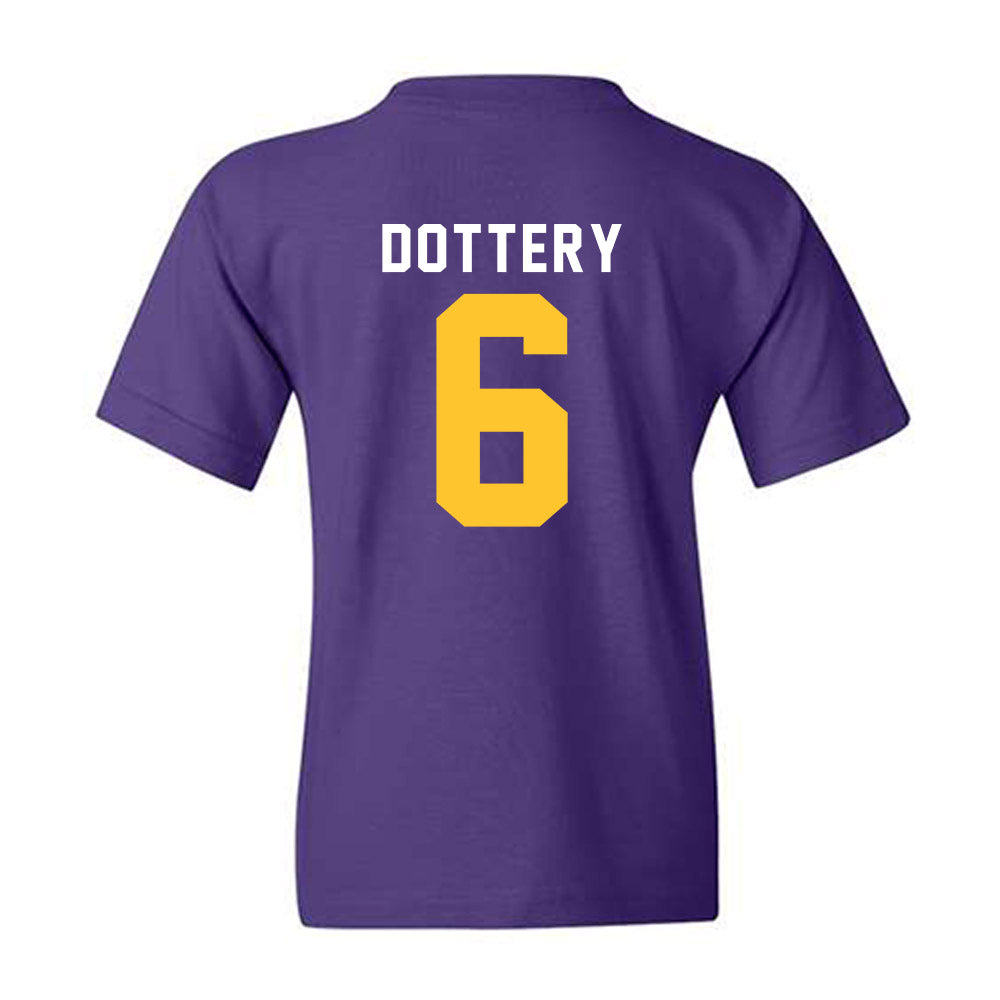 LSU - NCAA Football : Tj Dottery - Classic Shersey Youth T-Shirt-1