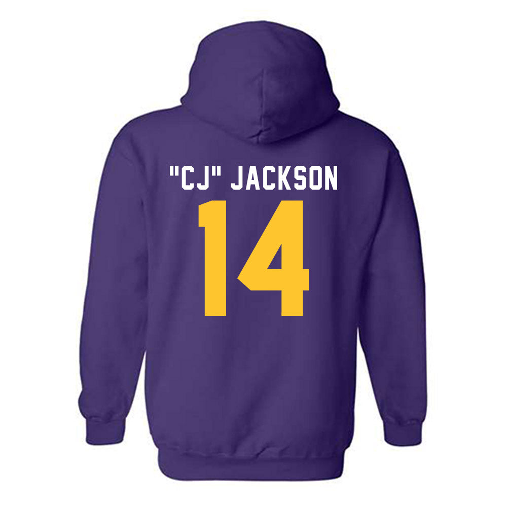 LSU - NCAA Football : Christopher "CJ" Jackson - Classic Shersey Hooded Sweatshirt-1