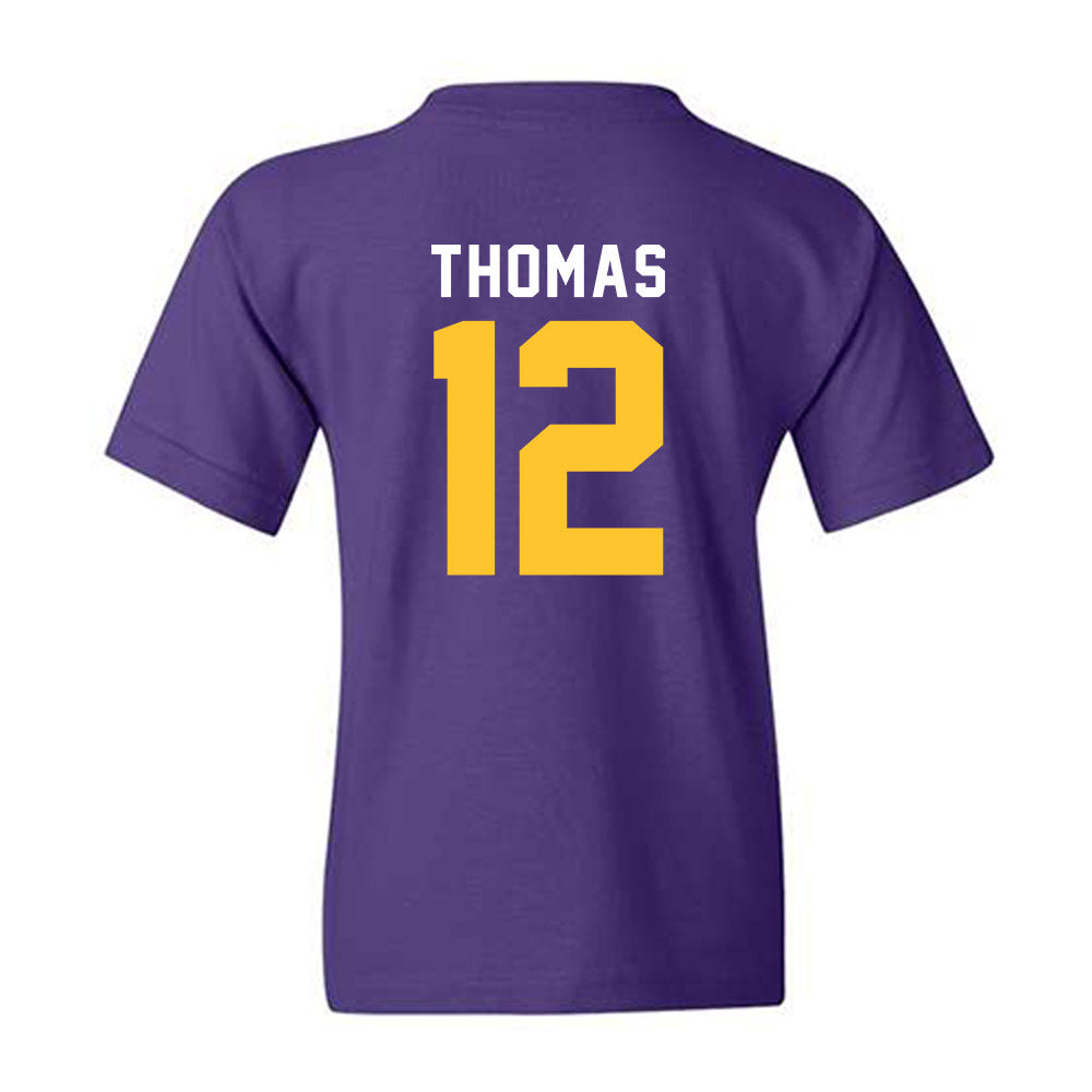 LSU - NCAA Football : Malachi Thomas - Classic Shersey Youth T-Shirt-1