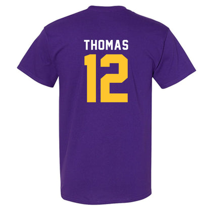 LSU - NCAA Football : Malachi Thomas - Classic Shersey T-Shirt-1