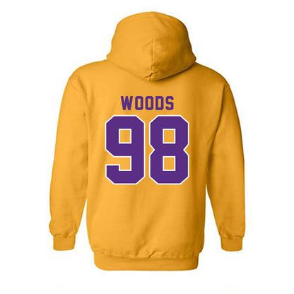 LSU - NCAA Football : Achilles Woods - Classic Shersey Hooded Sweatshirt-1