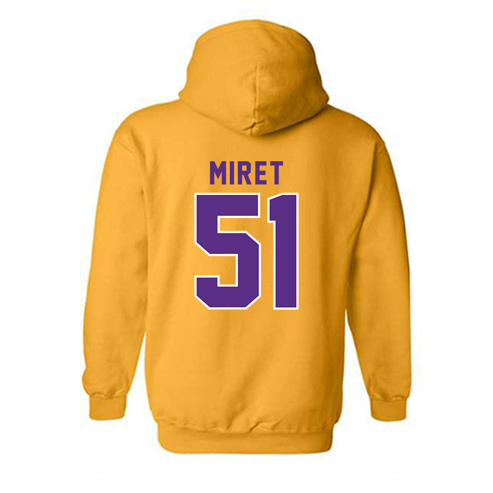 LSU - NCAA Football : Ryan Miret - Classic Shersey Hooded Sweatshirt-1