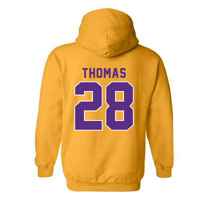 LSU - NCAA Football : Jhase Thomas - Classic Shersey Hooded Sweatshirt-1