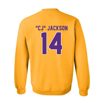 LSU - NCAA Football : Christopher "CJ" Jackson - Classic Shersey Crewneck Sweatshirt-1
