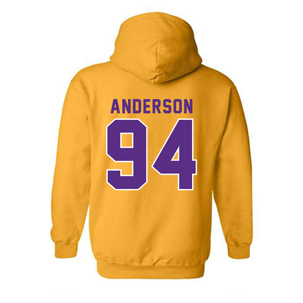 LSU - NCAA Football : Richard Anderson - Classic Shersey Hooded Sweatshirt-1