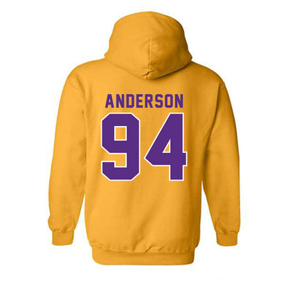 LSU - NCAA Football : Richard Anderson - Classic Shersey Hooded Sweatshirt-1