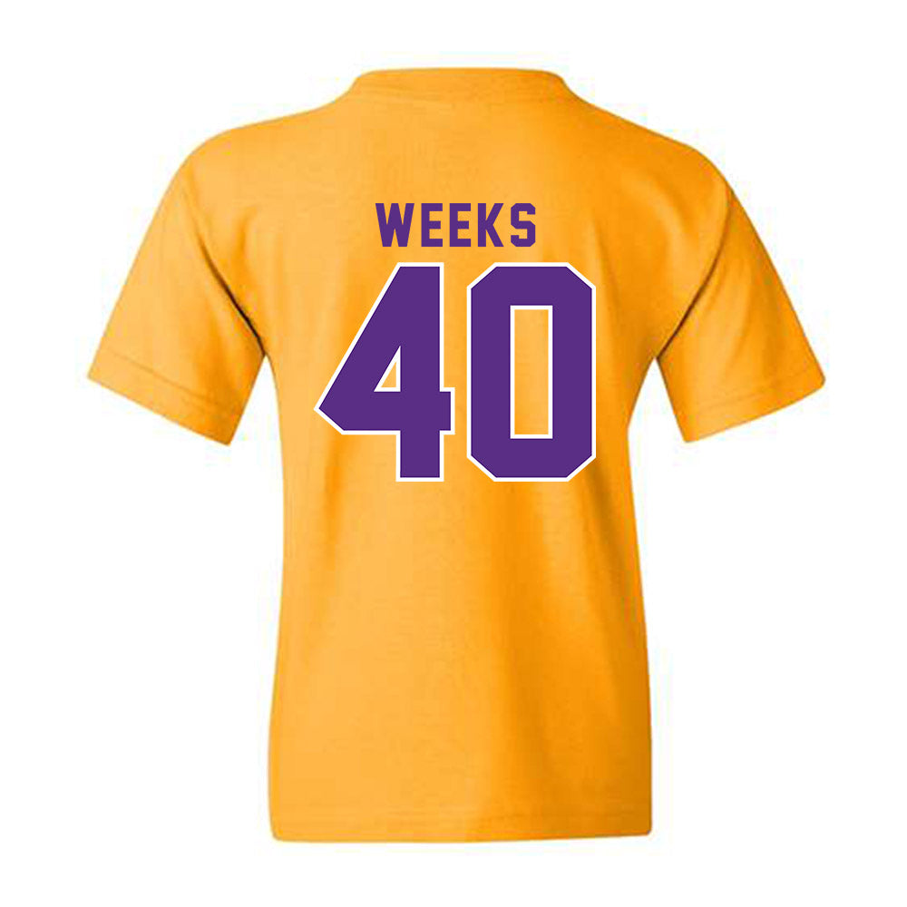 LSU - NCAA Football : Whit Weeks - Classic Shersey Youth T-Shirt-1