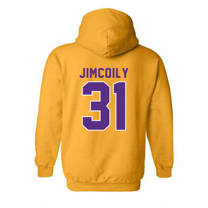 LSU - NCAA Football : CJ Jimcoily - Classic Shersey Hooded Sweatshirt-1