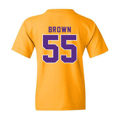LSU - NCAA Football : Lamar Brown - Classic Shersey Youth T-Shirt-1