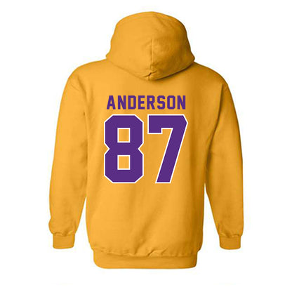 LSU - NCAA Football : JC Anderson - Classic Shersey Hooded Sweatshirt-1