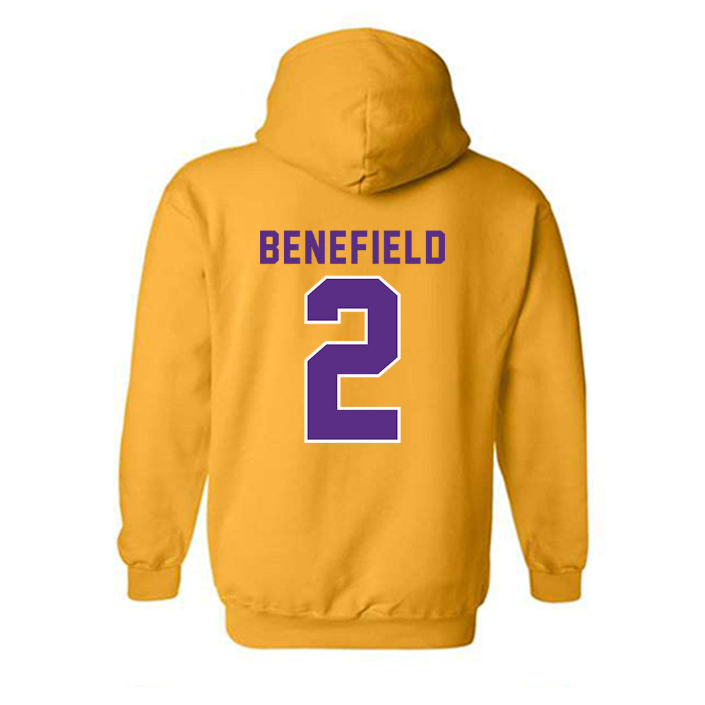 LSU - NCAA Football : Ty Benefield - Classic Shersey Hooded Sweatshirt-1