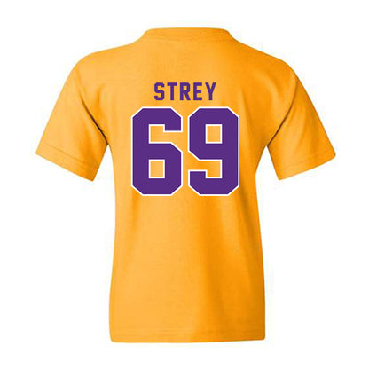 LSU - NCAA Football : Darrin Strey - Classic Shersey Youth T-Shirt-1