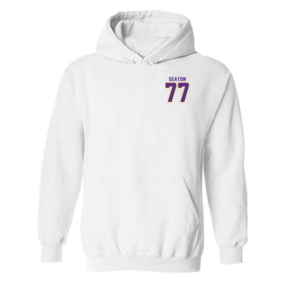 LSU - NCAA Football : Jordan Seaton - Classic Shersey Hooded Sweatshirt-0