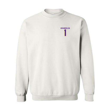 LSU - NCAA Football : Princewill Umanmielen - Classic Shersey Crewneck Sweatshirt-0