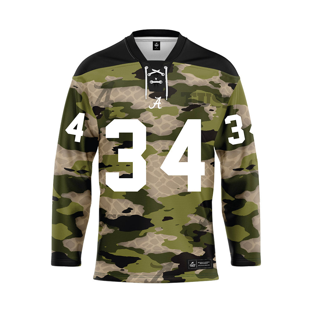 Alabama - NCAA Football : London Hill - Camo Jersey-0