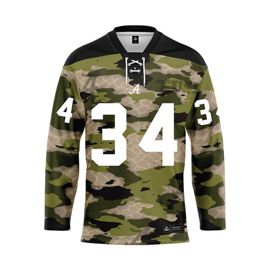 Alabama - NCAA Football : London Hill - Camo Jersey-0