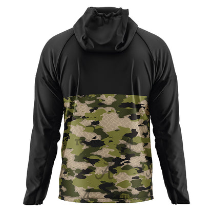 Alabama - Tusk Camo Script A Quarter Zip Windbreaker-1