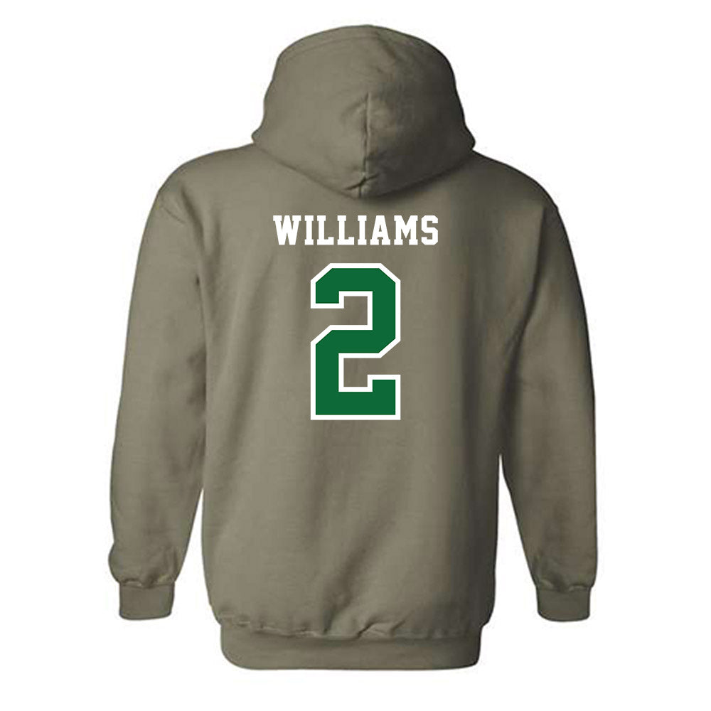 EMich - NCAA Baseball : TJ Williams - Classic Shersey Hooded Sweatshirt-1