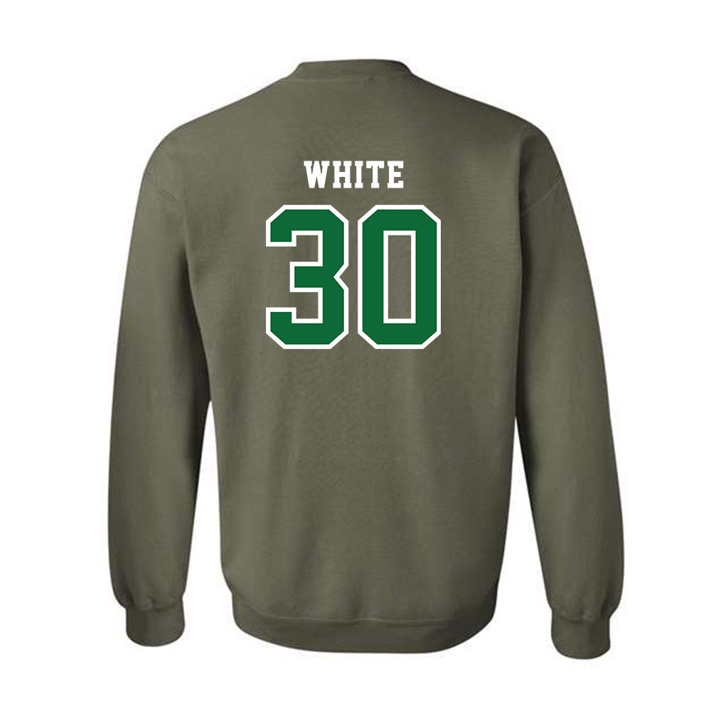 EMich - NCAA Baseball : Carter White - Classic Shersey Crewneck Sweatshirt-1