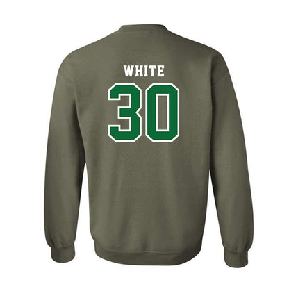 EMich - NCAA Baseball : Carter White - Classic Shersey Crewneck Sweatshirt-1