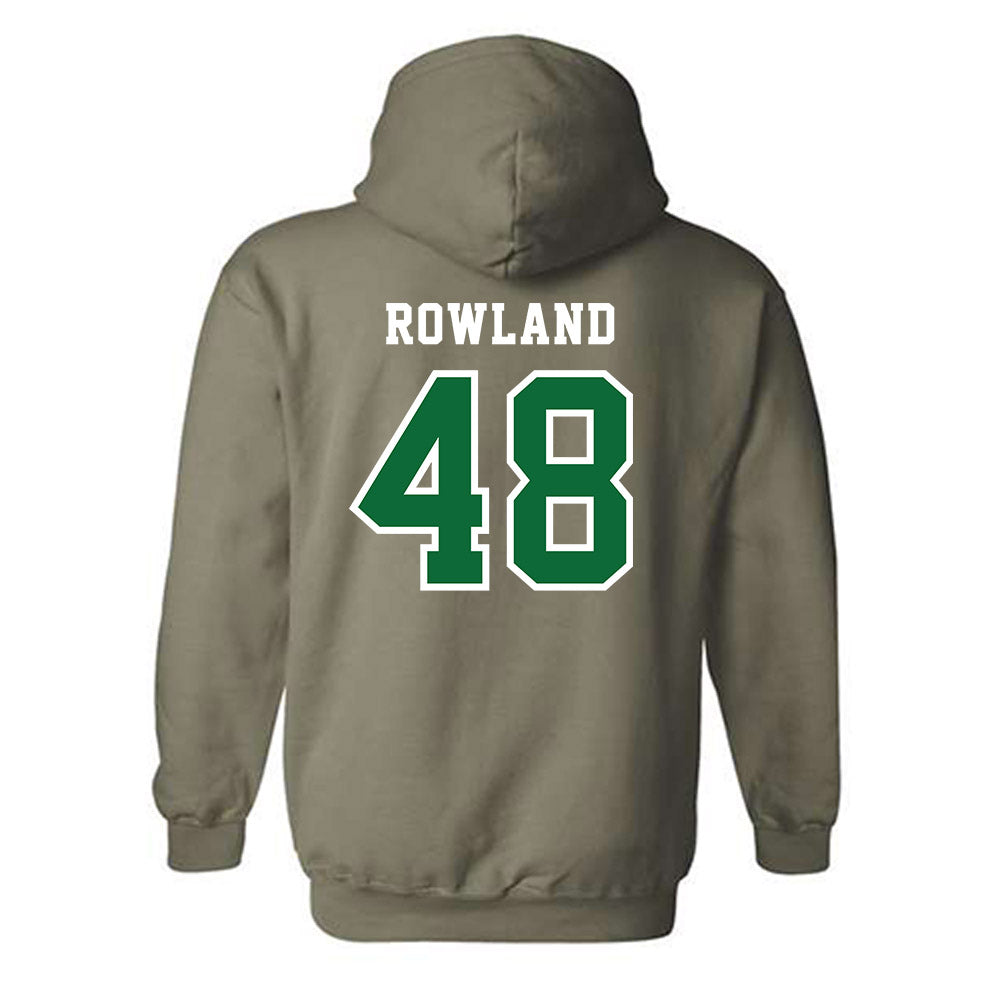 EMich - NCAA Baseball : Ethan Rowland - Classic Shersey Hooded Sweatshirt-1