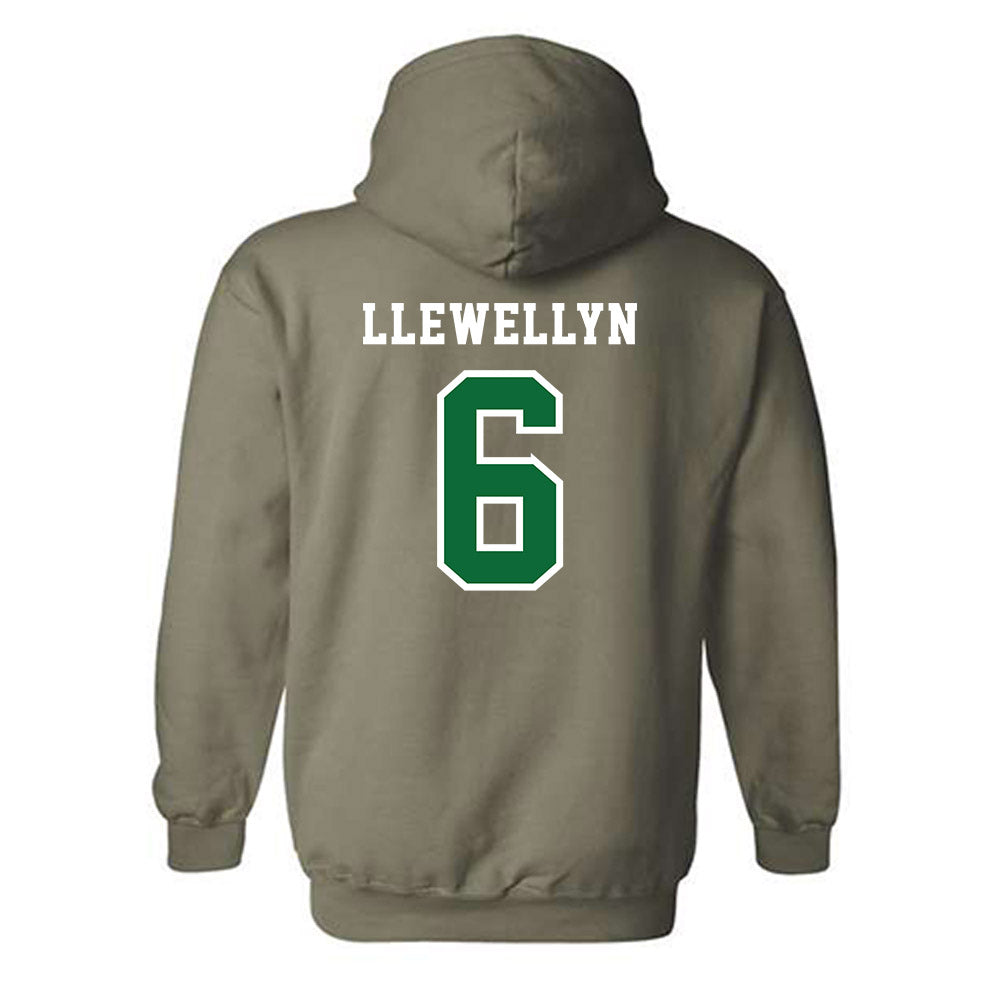 EMich - NCAA Football : Bryce Llewellyn - Classic Shersey Hooded Sweatshirt-1