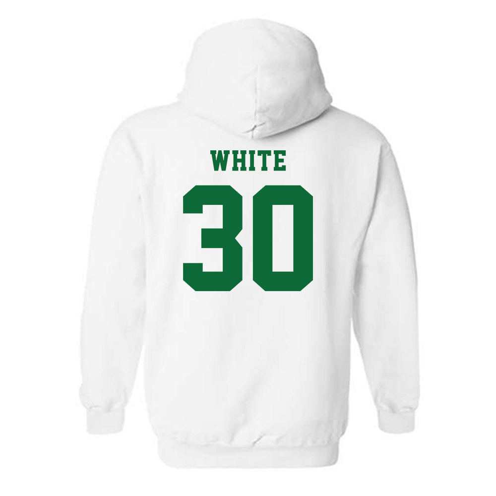 EMich - NCAA Baseball : Carter White - Classic Shersey Hooded Sweatshirt-1