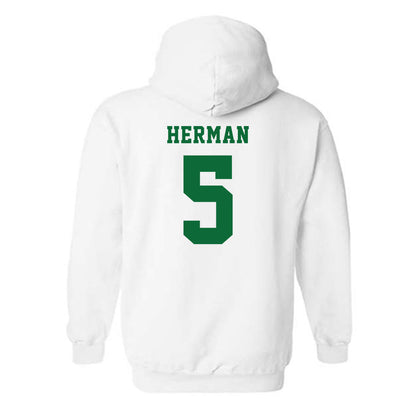 EMich - NCAA Women's Volleyball : Maddie Herman - Classic Shersey Hooded Sweatshirt-1