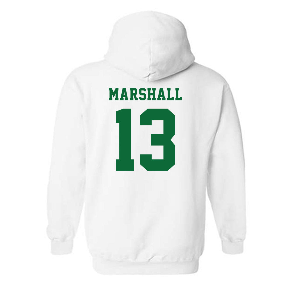 EMich - NCAA Football : Jason Marshall - Classic Shersey Hooded Sweatshirt-1