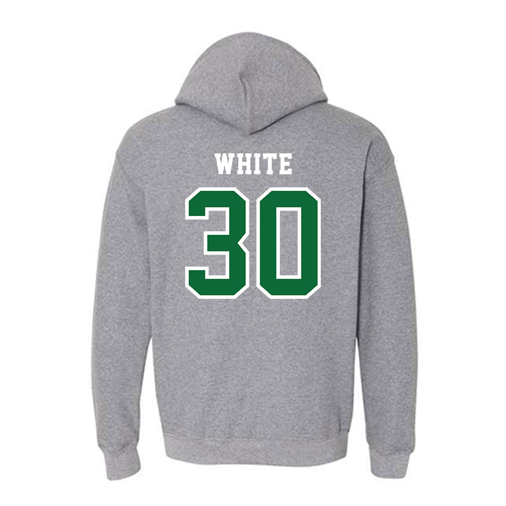 EMich - NCAA Baseball : Carter White - Classic Shersey Hooded Sweatshirt-1