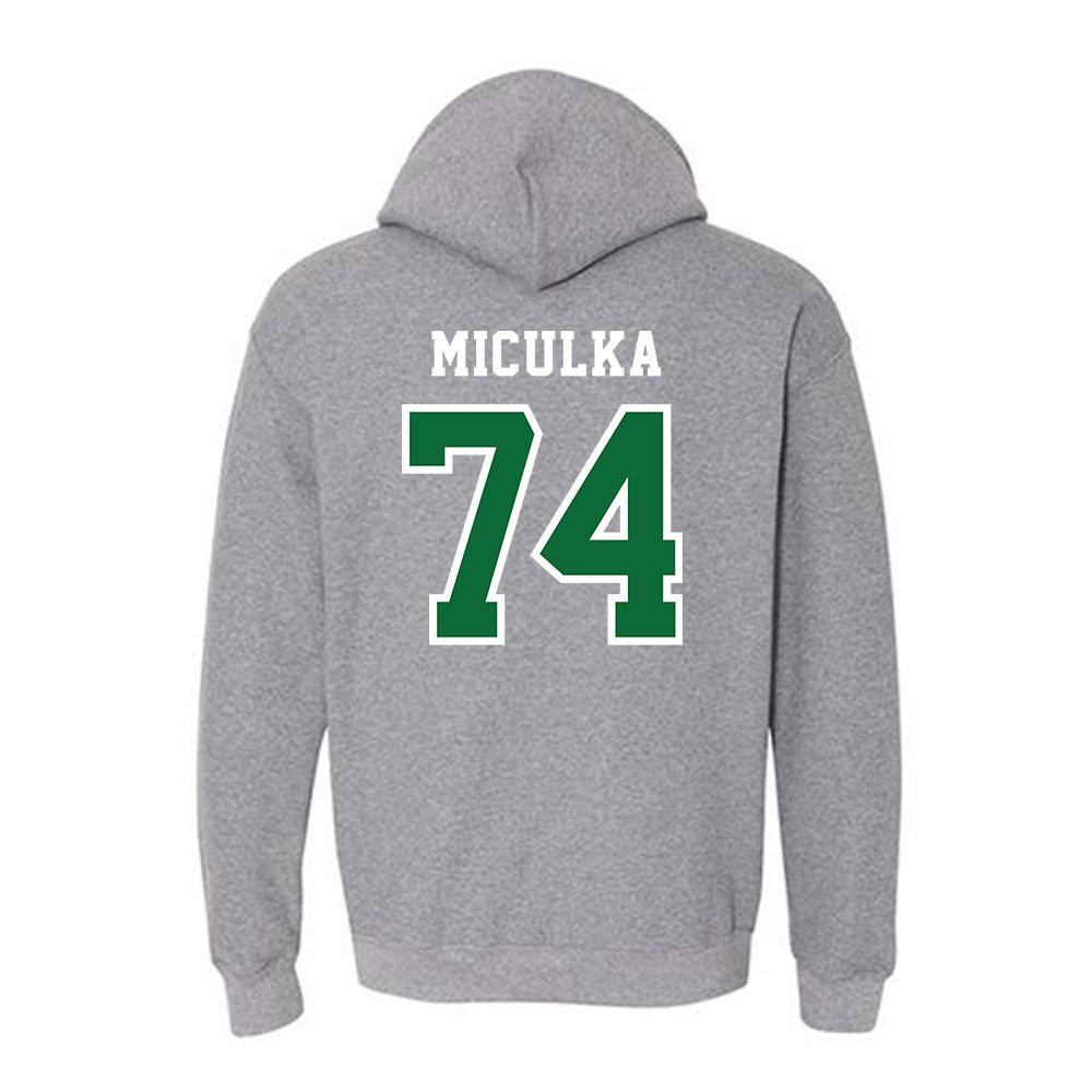 EMich - NCAA Football : Carter Miculka - Classic Shersey Hooded Sweatshirt-1