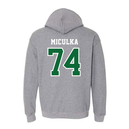 EMich - NCAA Football : Carter Miculka - Classic Shersey Hooded Sweatshirt-1