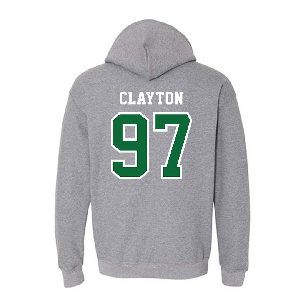 EMich - NCAA Football : Deterrius Clayton - Classic Shersey Hooded Sweatshirt-1