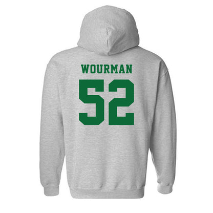 EMich - NCAA Football : Richardo Wourman - Classic Shersey Hooded Sweatshirt-1