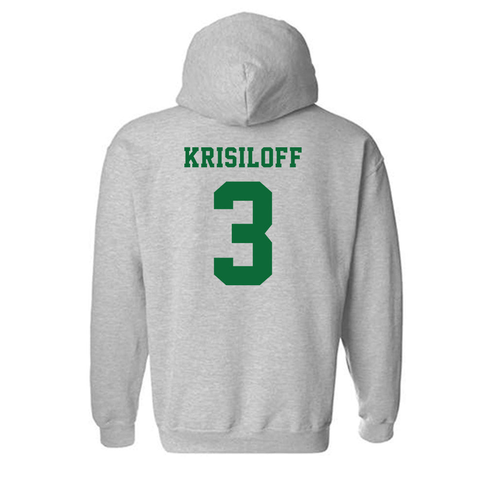 EMich - NCAA Football : Van Krisiloff - Classic Shersey Hooded Sweatshirt-1