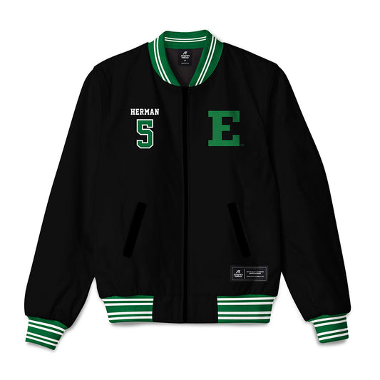 EMich - NCAA Women's Volleyball : Maddie Herman - Bomber Jacket-0